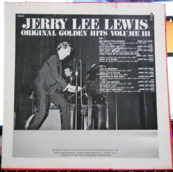 Jerry Lee Lewis : Original Golden Hits Volume III (LP, Comp, Promo)