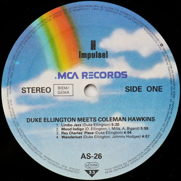 Duke Ellington Meets Coleman Hawkins : Duke Ellington Meets Coleman Hawkins (LP, Ltd, RE, RM, DMM)