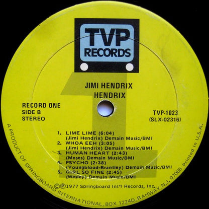 Jimi Hendrix : Hendrix (2xLP, Comp)