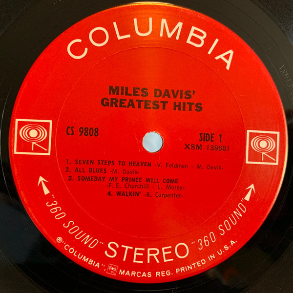 Miles Davis : Miles Davis' Greatest Hits (LP, Comp, San)