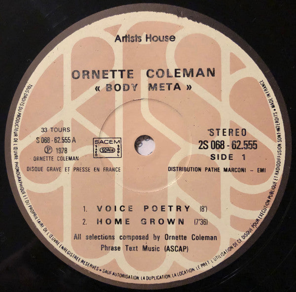 Ornette Coleman : Body Meta (LP, Album, Gat)