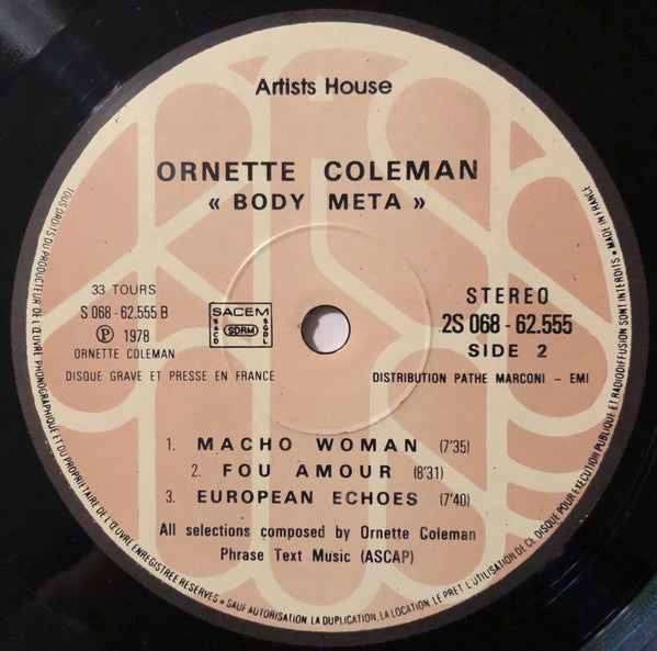 Ornette Coleman : Body Meta (LP, Album, Gat)