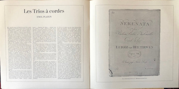 Ludwig Van Beethoven, Trio Italiano D'Archi : Streichtrios / Strijktrio‘s / Trios À Cordes (Box + 3xLP)