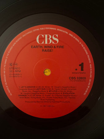 Earth, Wind & Fire : Raise! (LP, Album, RE)