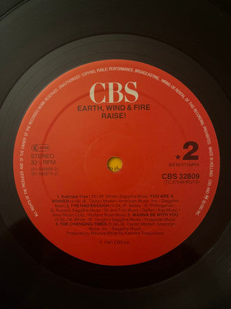 Earth, Wind & Fire : Raise! (LP, Album, RE)