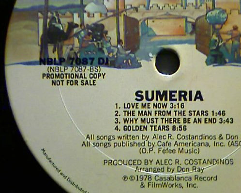 Sumeria : Golden Tears (LP, Album, Promo)