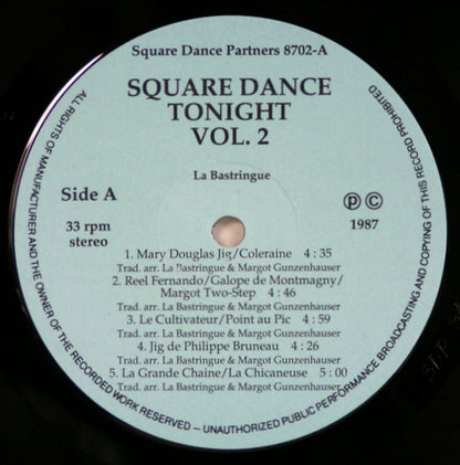 La Bastringue (2), Meet The Beat Boys : Square Dance Tonight Vol. 2 (LP, Album)