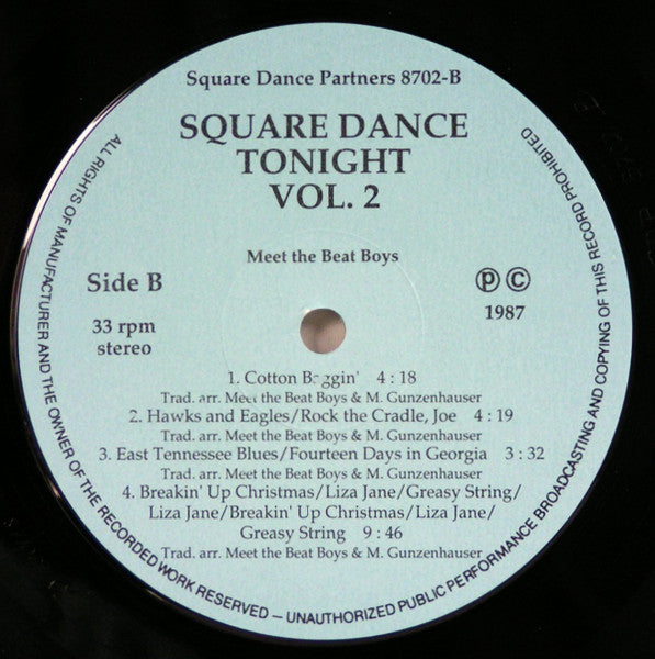 La Bastringue (2), Meet The Beat Boys : Square Dance Tonight Vol. 2 (LP, Album)
