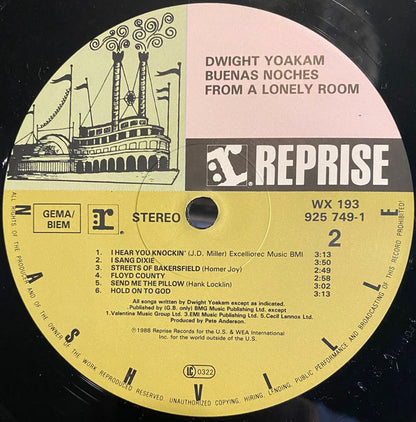 Dwight Yoakam : Buenas Noches From A Lonely Room (LP, Album)