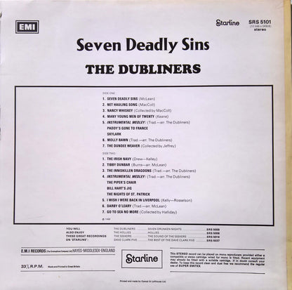 The Dubliners : Seven Deadly Sins (LP, Album, RE)