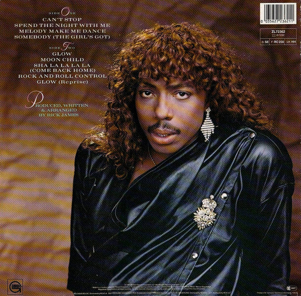 Rick James : Glow (LP, Album)