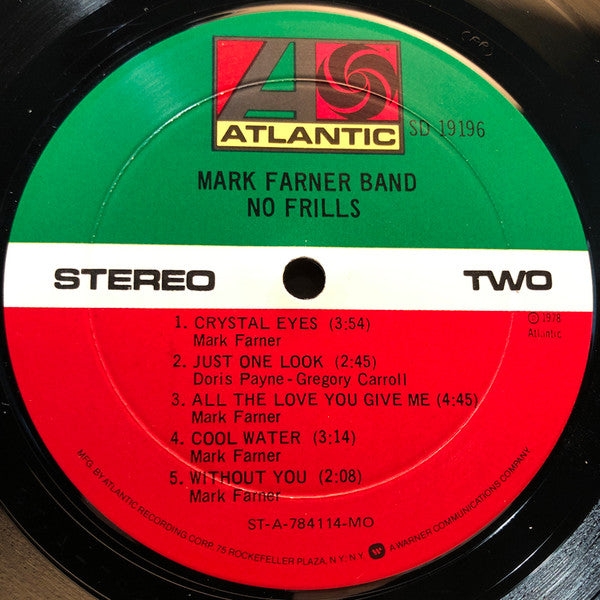 Mark Farner Band : No Frills (LP, Album, Mon)