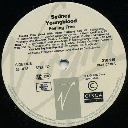 Sydney Youngblood : Feeling Free (LP, Album)