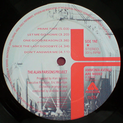 The Alan Parsons Project : Ammonia Avenue (LP, Album)