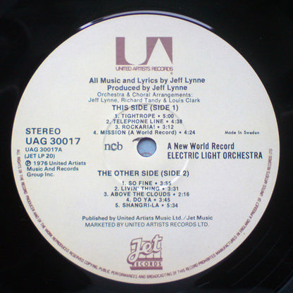 Electric Light Orchestra : A New World Record (LP, Album)