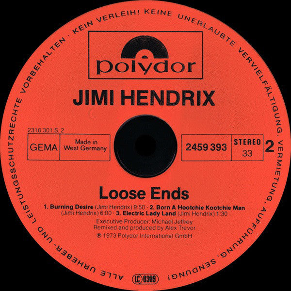 Jimi Hendrix : Loose Ends (LP, Album, RP)