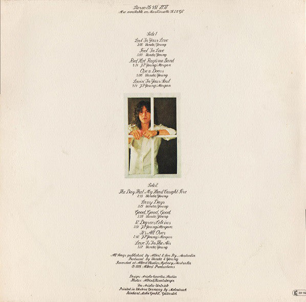 John Paul Young : Lost In Your Love (LP, Album)