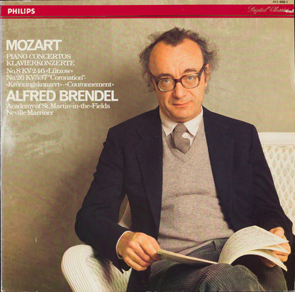 Wolfgang Amadeus Mozart - Alfred Brendel, The Academy Of St. Martin-in-the-Fields, Sir Neville Marriner : Piano Concertos = Klavierkonzerte - No.8 KV 246 «Lützow» / No.26 KV "Coronation" = »Krönungskonzert« = « Couronnement » (LP, Album)