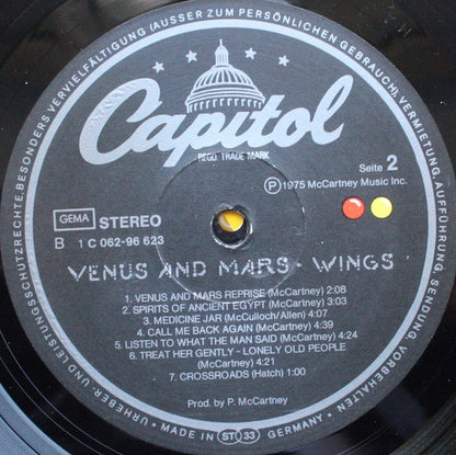 Wings (2) : Venus And Mars (LP, Album, Gat)