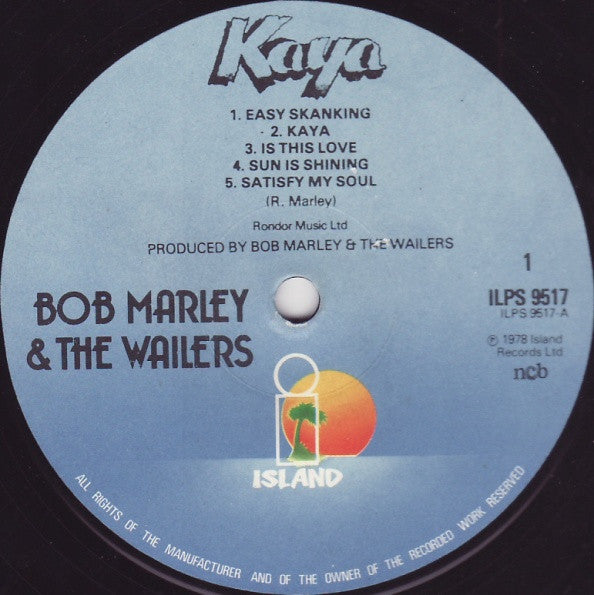 Bob Marley & The Wailers : Kaya (LP, Album)