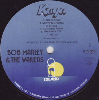 Bob Marley & The Wailers : Kaya (LP, Album)