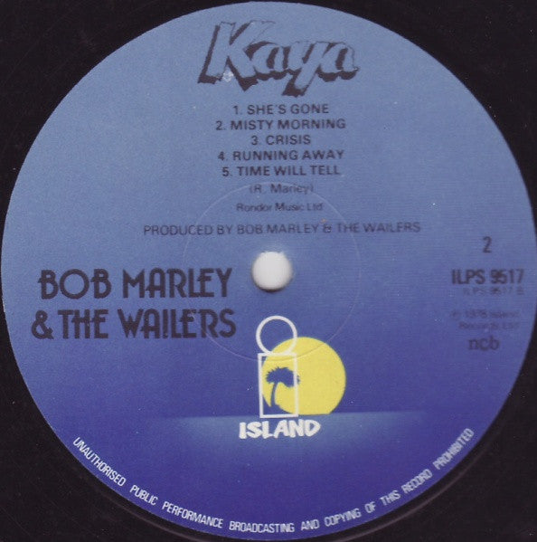 Bob Marley & The Wailers : Kaya (LP, Album)