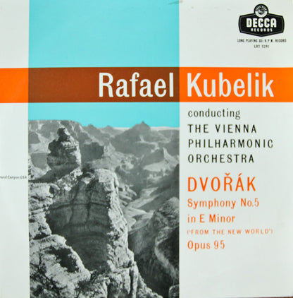 Antonín Dvořák - Rafael Kubelik Conducting Wiener Philharmoniker : Symphony No.5 In E Minor ('From The New World') Opus 95 (LP, Mono, RP)