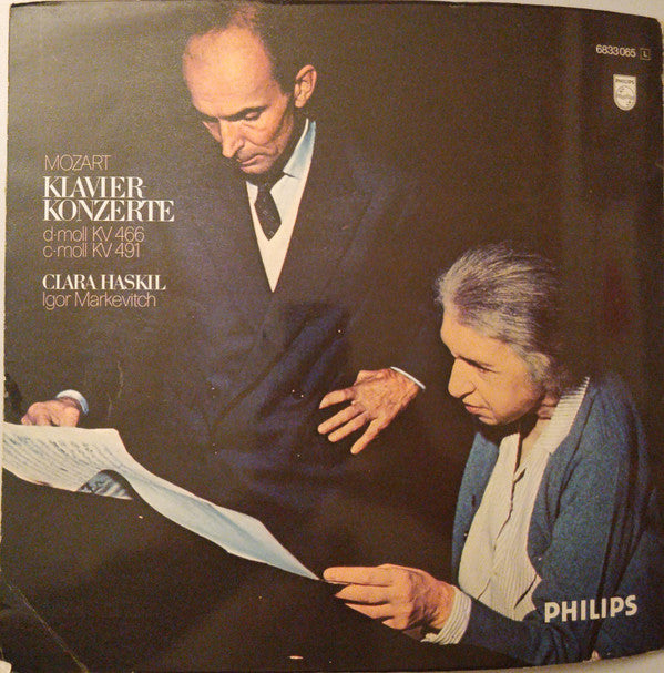 Wolfgang Amadeus Mozart, Clara Haskil, Igor Markevitch : Klavier Konzerte (D-moll KV 466, C-moll KV 491) (LP, RE, Gat)