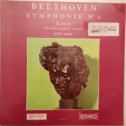 Ludwig van Beethoven - London Symphony Orchestra, Josef Krips : Symphonie No 6 "Pastorale" (LP, RE)