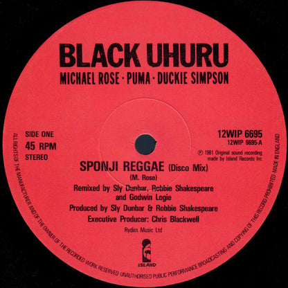 Black Uhuru : Sponji Reggae (12")