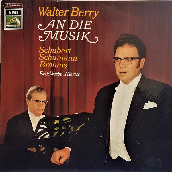 Walter Berry, Franz Schubert, Robert Schumann, Johannes Brahms, Erik Werba : An Die Musik (LP, Album)