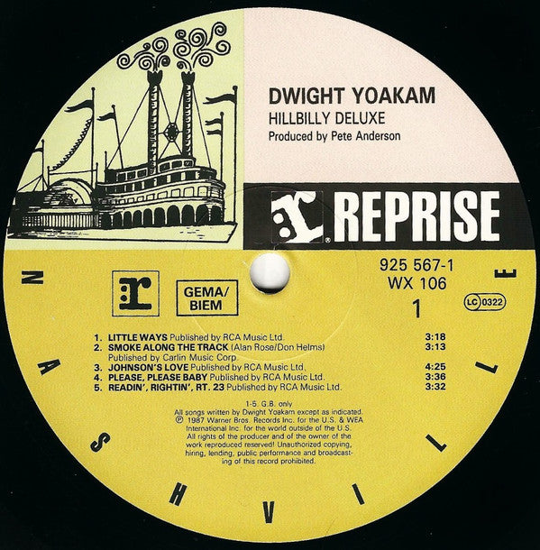 Dwight Yoakam : Hillbilly DeLuxe (LP, Album)