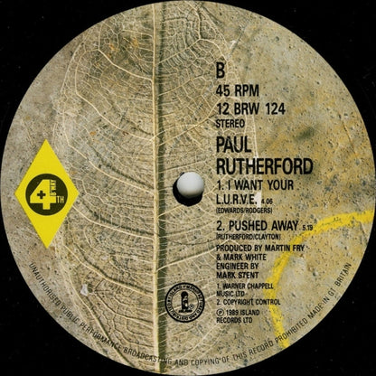 Paul Rutherford : I Want Your Love (12", Single)