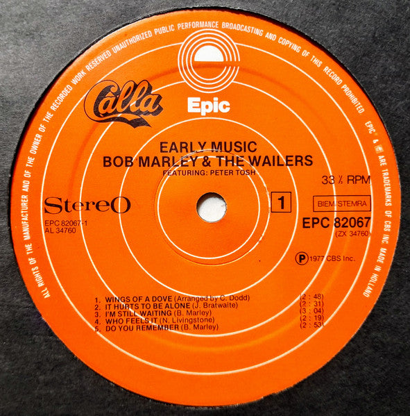 Bob Marley & The Wailers Featuring: Peter Tosh : Early Music (LP, Comp)