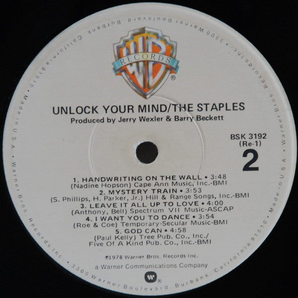 The Staples : Unlock Your Mind (LP, Album, Win)