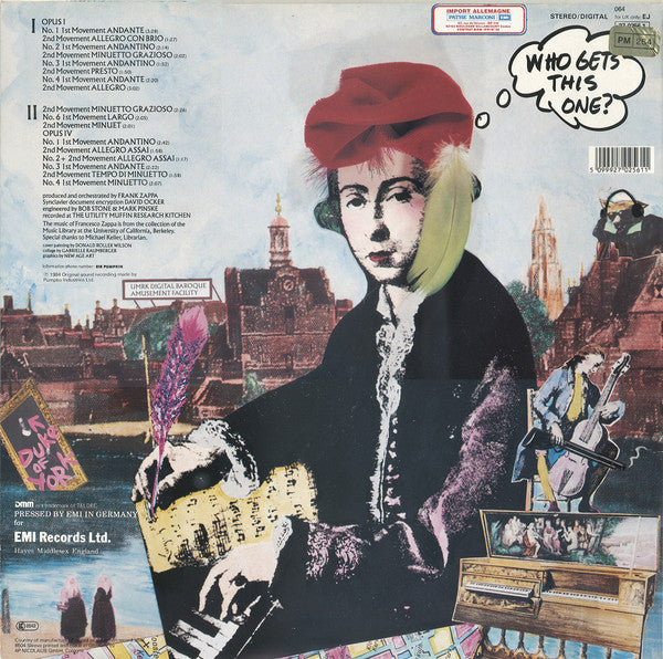 Frank Zappa : Francesco Zappa (LP, Album, DMM)