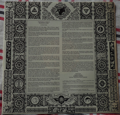 Frank Zappa : Francesco Zappa (LP, Album, DMM)