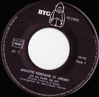 Areski - Brigitte Fontaine : Ça Va Faire Un Hit / Quand Les Ghettos Brûleront (7", Single)