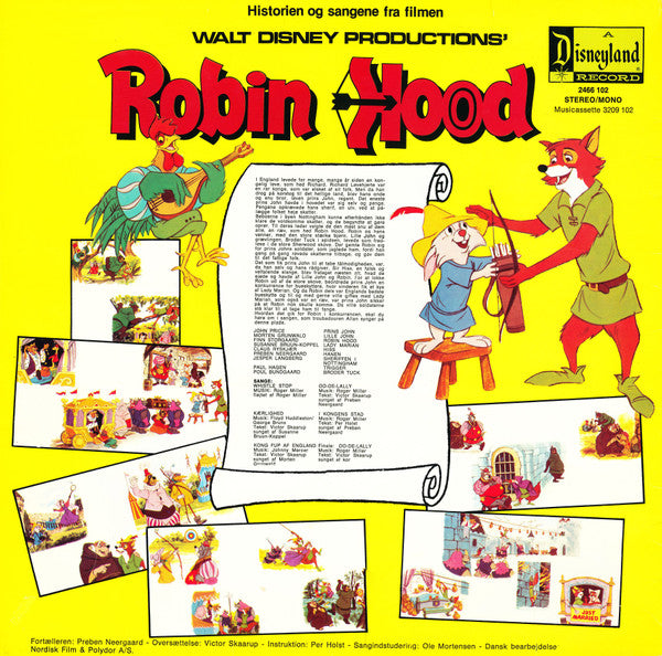 Unknown Artist : Historien Og Sangene Fra Filmen Robin Hood (LP, Mono)