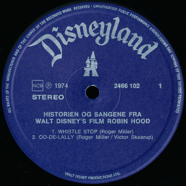 Unknown Artist : Historien Og Sangene Fra Filmen Robin Hood (LP, Mono)