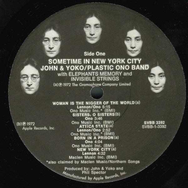John Lennon & Yoko Ono / The Plastic Ono Band With Elephants Memory Plus Invisible Strings : Some Time In New York City (2xLP, Album, Los)