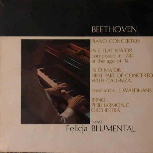 Felicja Blumental : Beethoven Piano Concertos (LP)