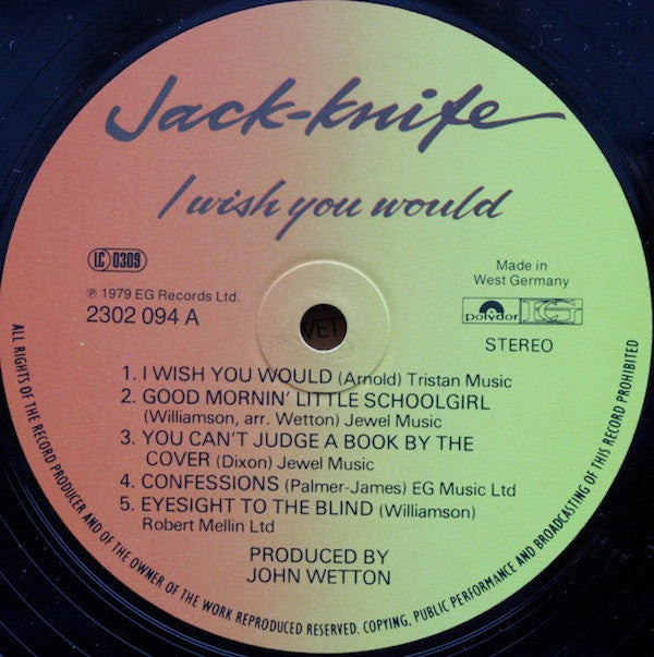 Jack-Knife (2) : I Wish You Would (LP, Album)