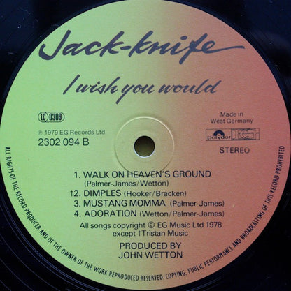 Jack-Knife (2) : I Wish You Would (LP, Album)