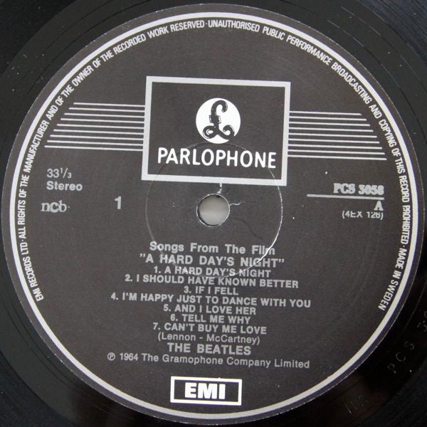 The Beatles : A Hard Day's Night (LP, Album, RE)