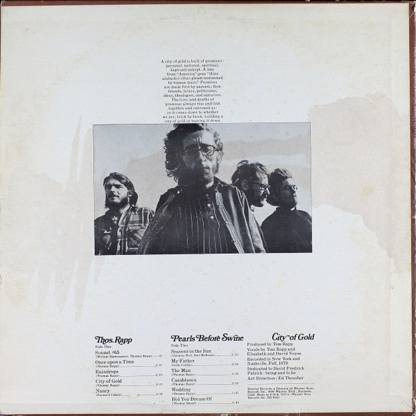 Tom Rapp, Pearls Before Swine : City Of Gold (LP, Album)