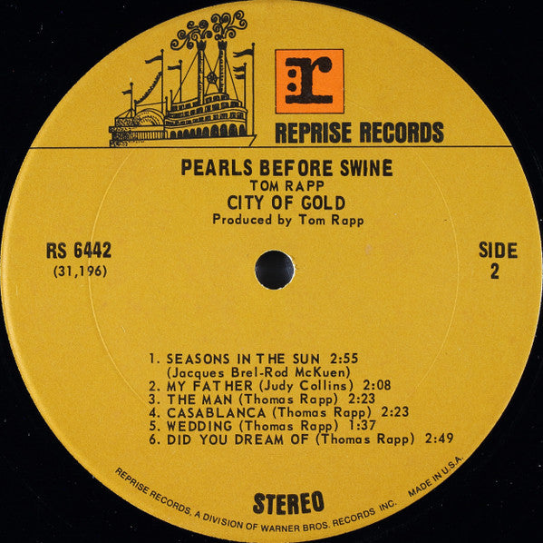 Tom Rapp, Pearls Before Swine : City Of Gold (LP, Album)