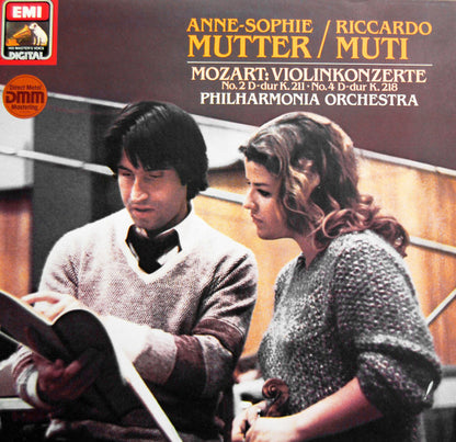 Anne-Sophie Mutter / Riccardo Muti / Wolfgang Amadeus Mozart - Philharmonia Orchestra : Violinkonzerte No.2 D-dur K.211 / No.4 D-dur K.218 (LP, Gat)