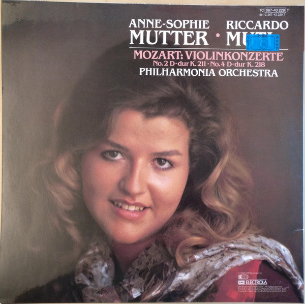 Anne-Sophie Mutter / Riccardo Muti / Wolfgang Amadeus Mozart - Philharmonia Orchestra : Violinkonzerte No.2 D-dur K.211 / No.4 D-dur K.218 (LP, Gat)