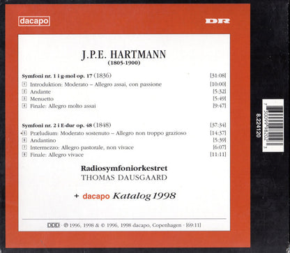 Johan Peter Emilius Hartmann, Danmarks Radios Symfoniorkester, Thomas Dausgaard : Symphonies Nos. 1 & 2 (CD, Album)